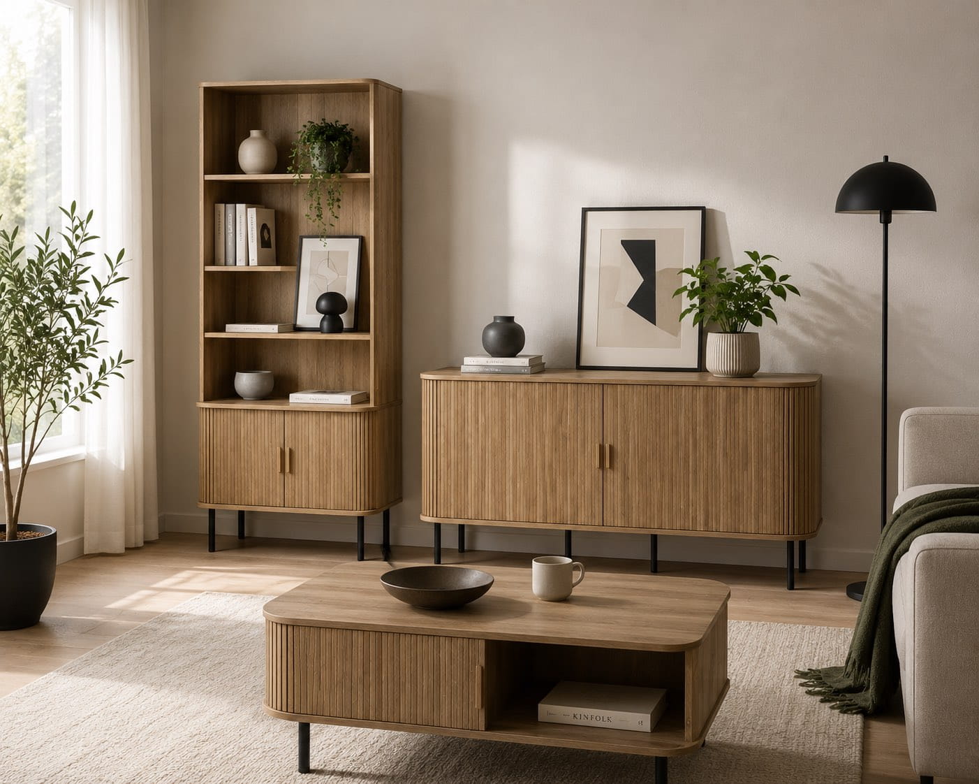 Seria Colva meble do salonu w stylu Boho i skandynawskim.webp