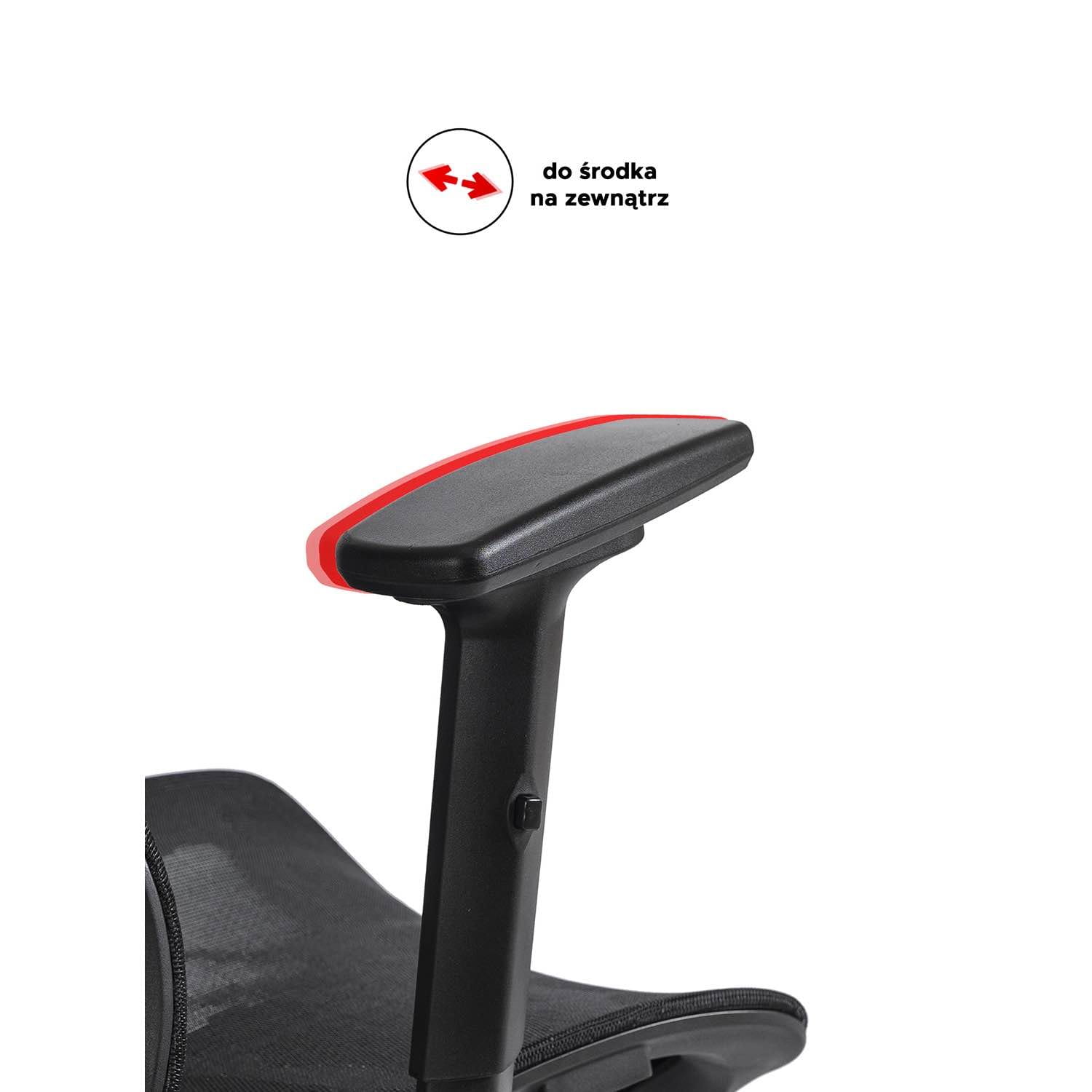 Fotel obrotowy ROYAL ergonomiczny czarny – fotel biurowy z regulacją