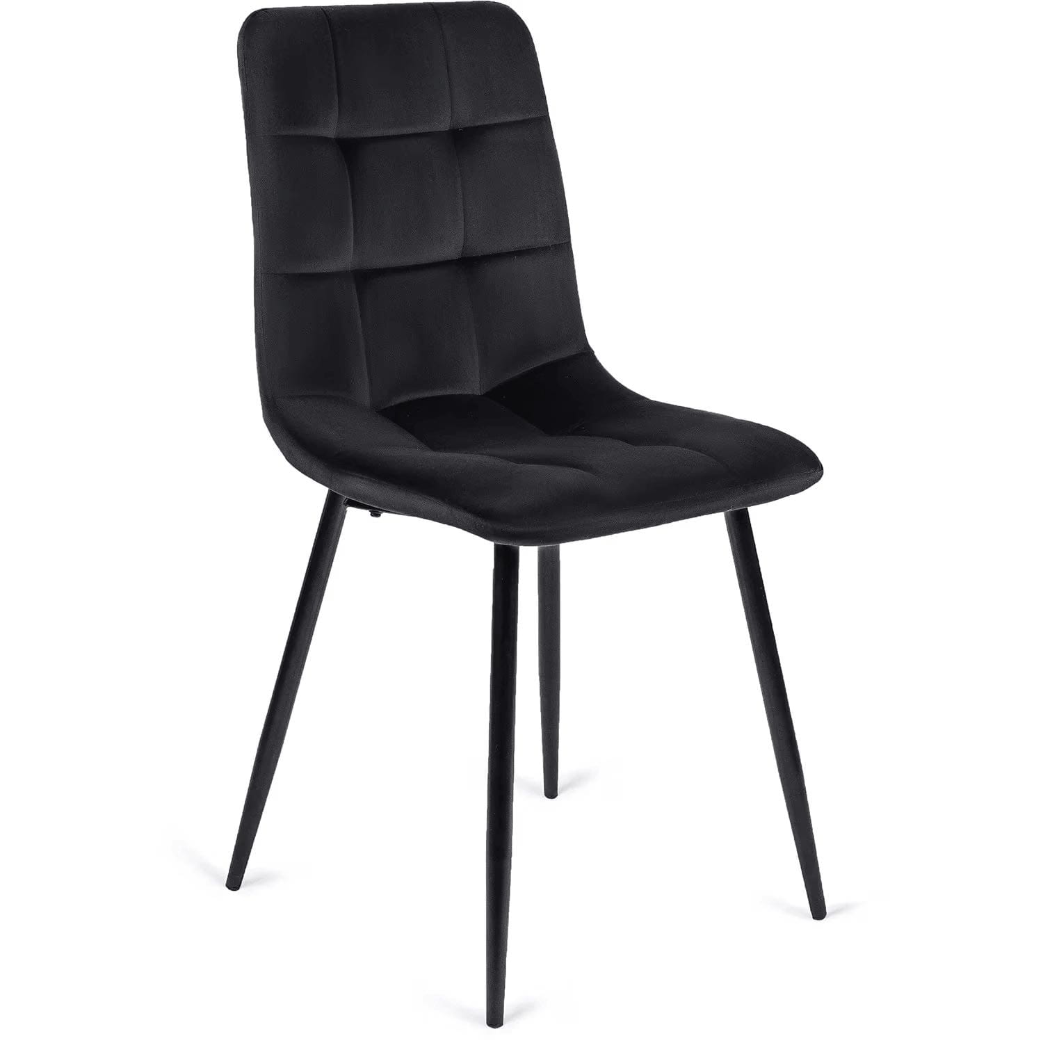 Zestaw Stół LUKAS 100-250 cm Orzech/Czarny i 4 Krzesła PERU Czarne