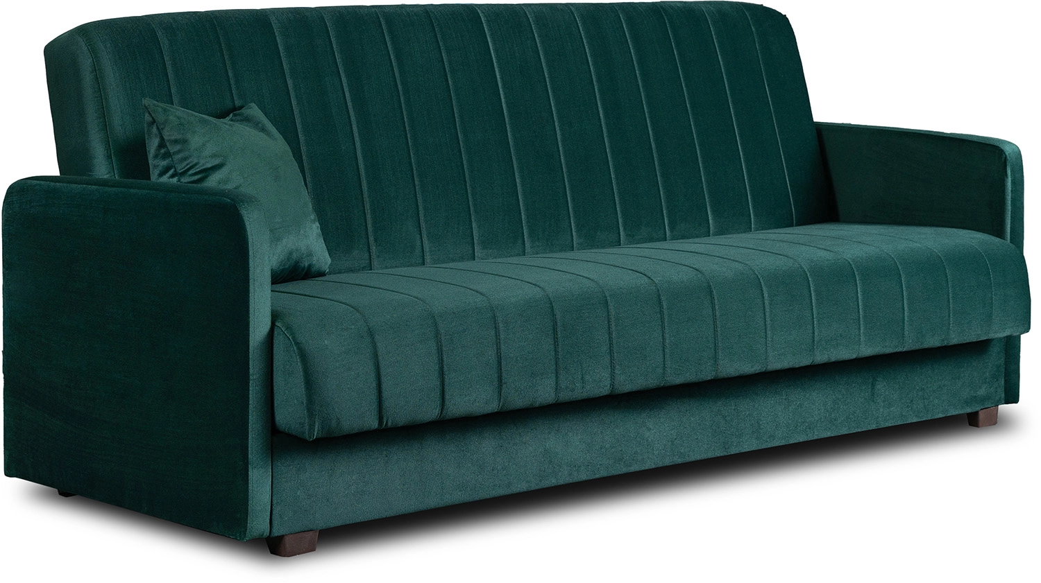 Sofa Rozkładana PORTO Zielona Welurowa