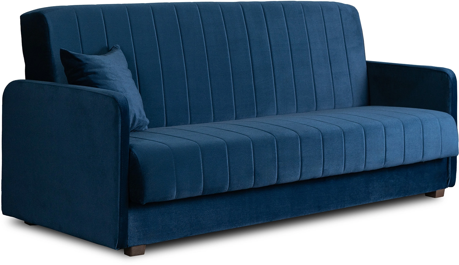 Sofa Rozkładana PORTO Granatowa Welurowa