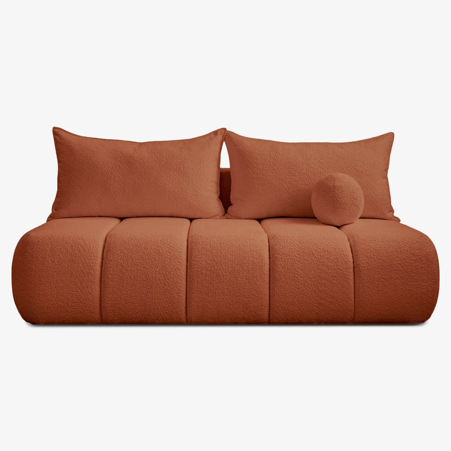Sofa Rozkładana SARIA Ruda Boucle