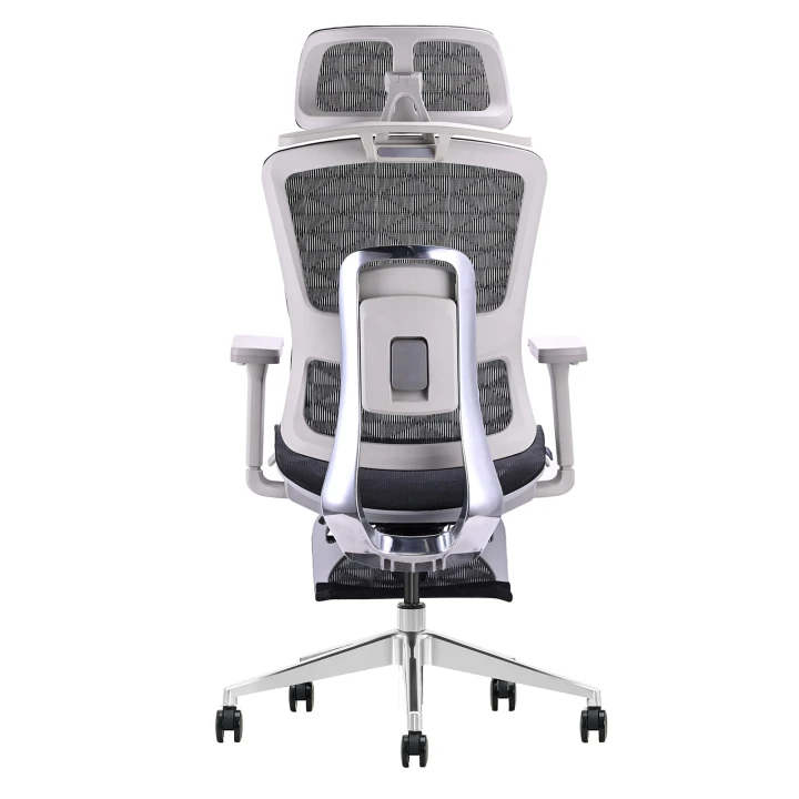 Fotel ergonomiczny biurowy obrotowy z regulacją Homer Czarno-Szary