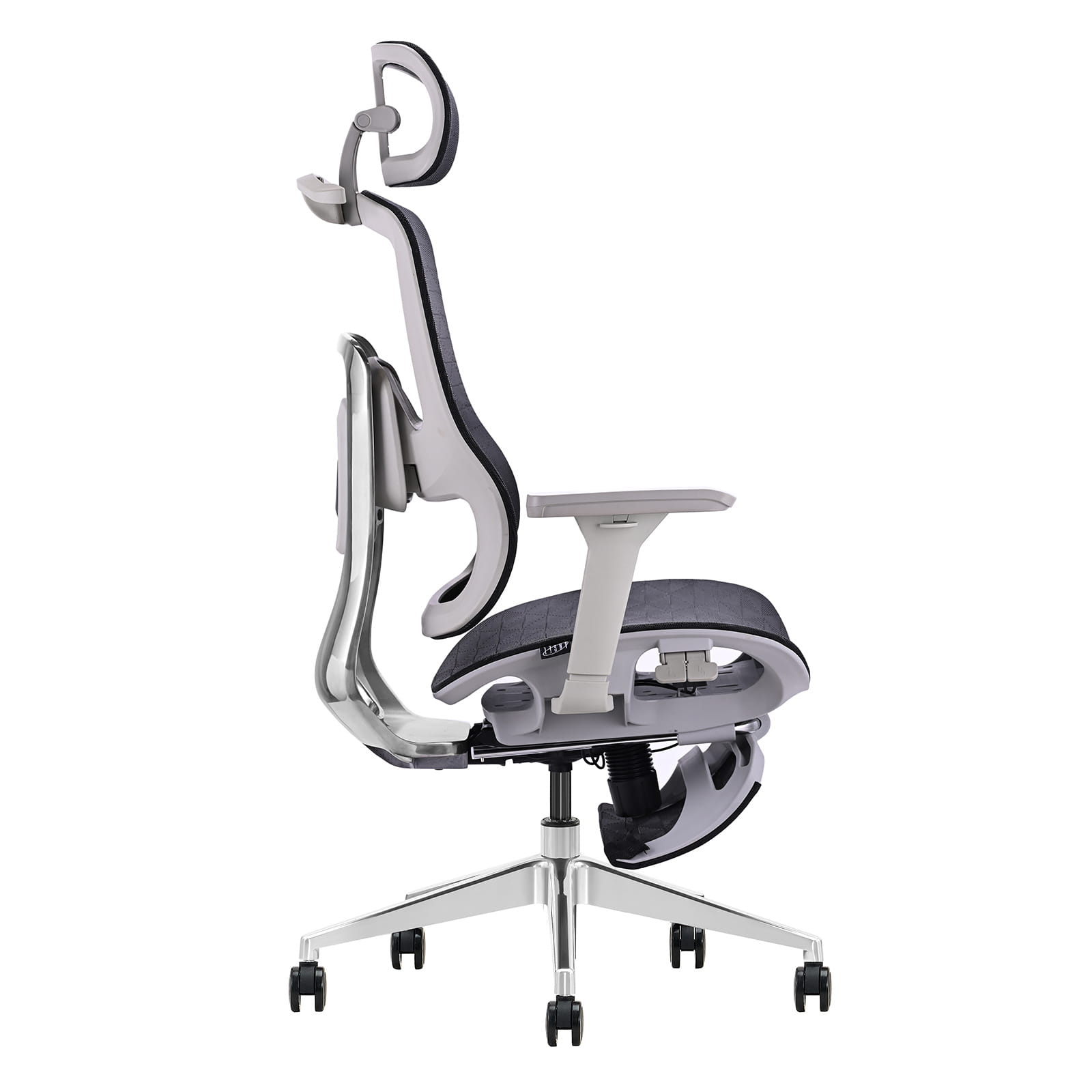 Fotel ergonomiczny biurowy obrotowy z regulacją Homer Czarno-Szary