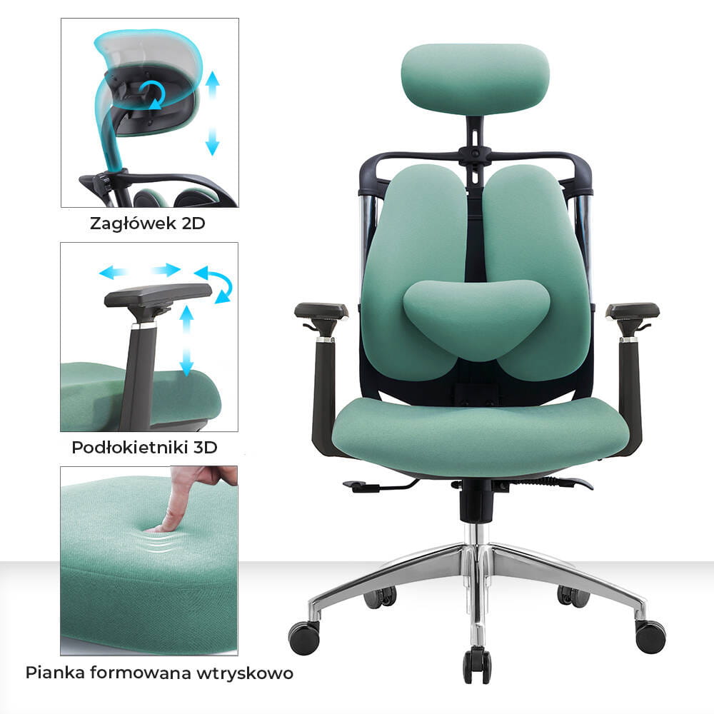 Ergonomiczny fotel biurowy krzesło fotel do biura gabinetu z regulacją