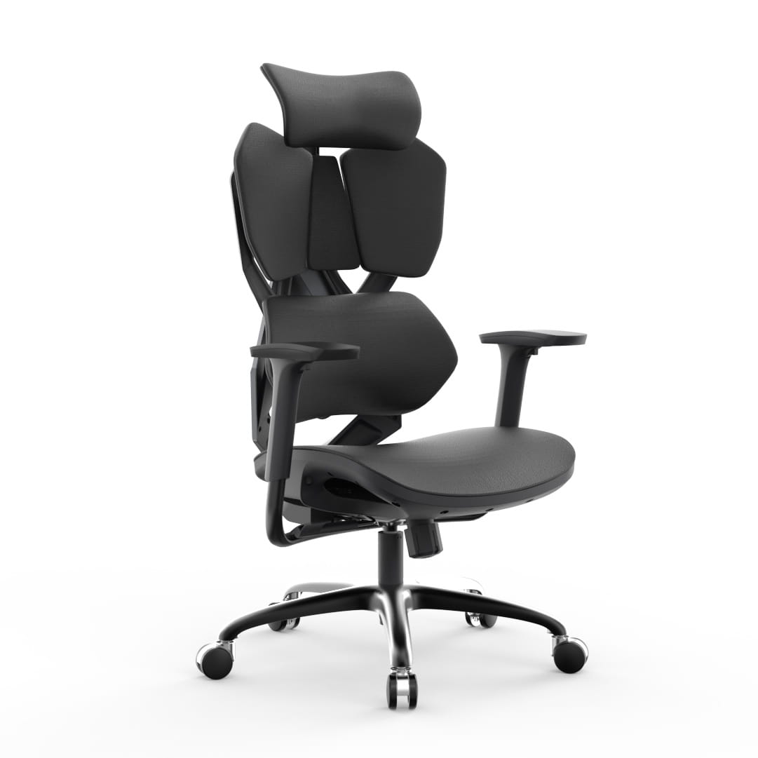 Fotel obrotowy dla graczy do biura ergonomiczny regulowany gamingowy