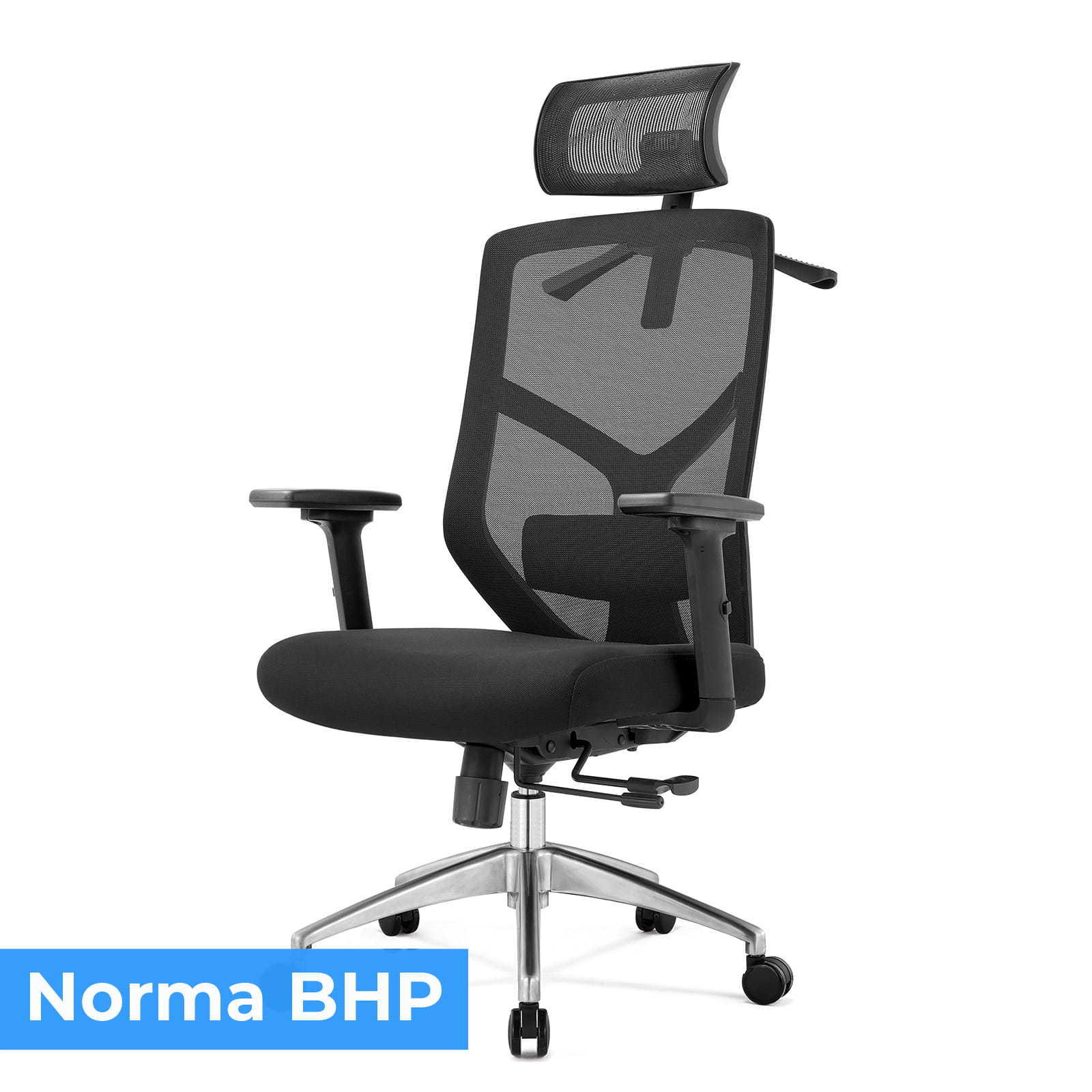 Fotel biurowy ergonomiczny do biura i domu regulacją czarny