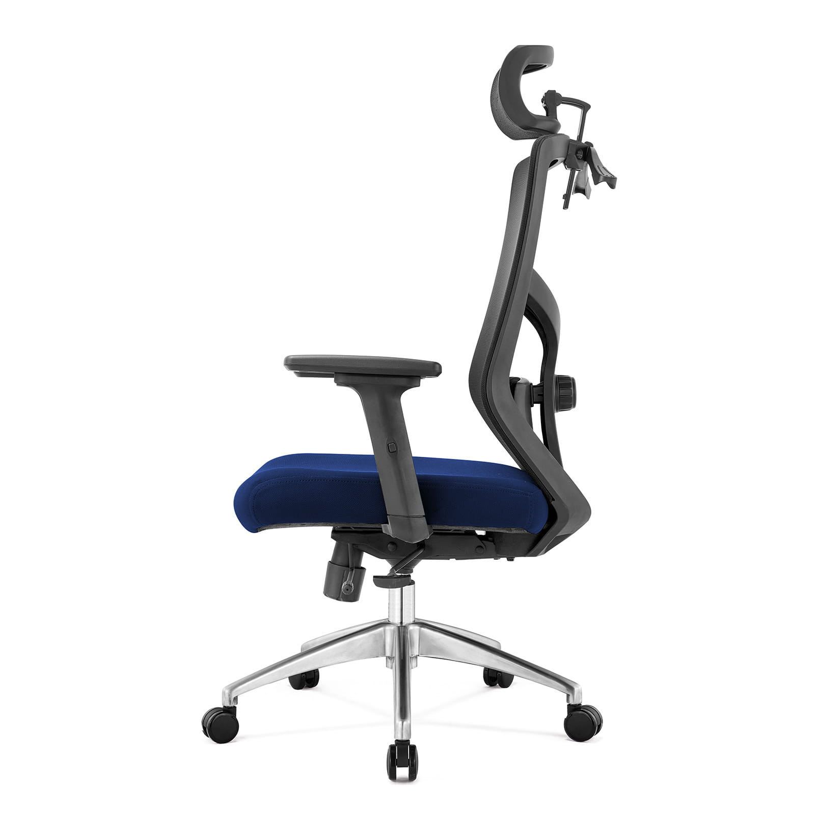 fotel-biurowy-ergonomiczny-granatowy-bok-kolo