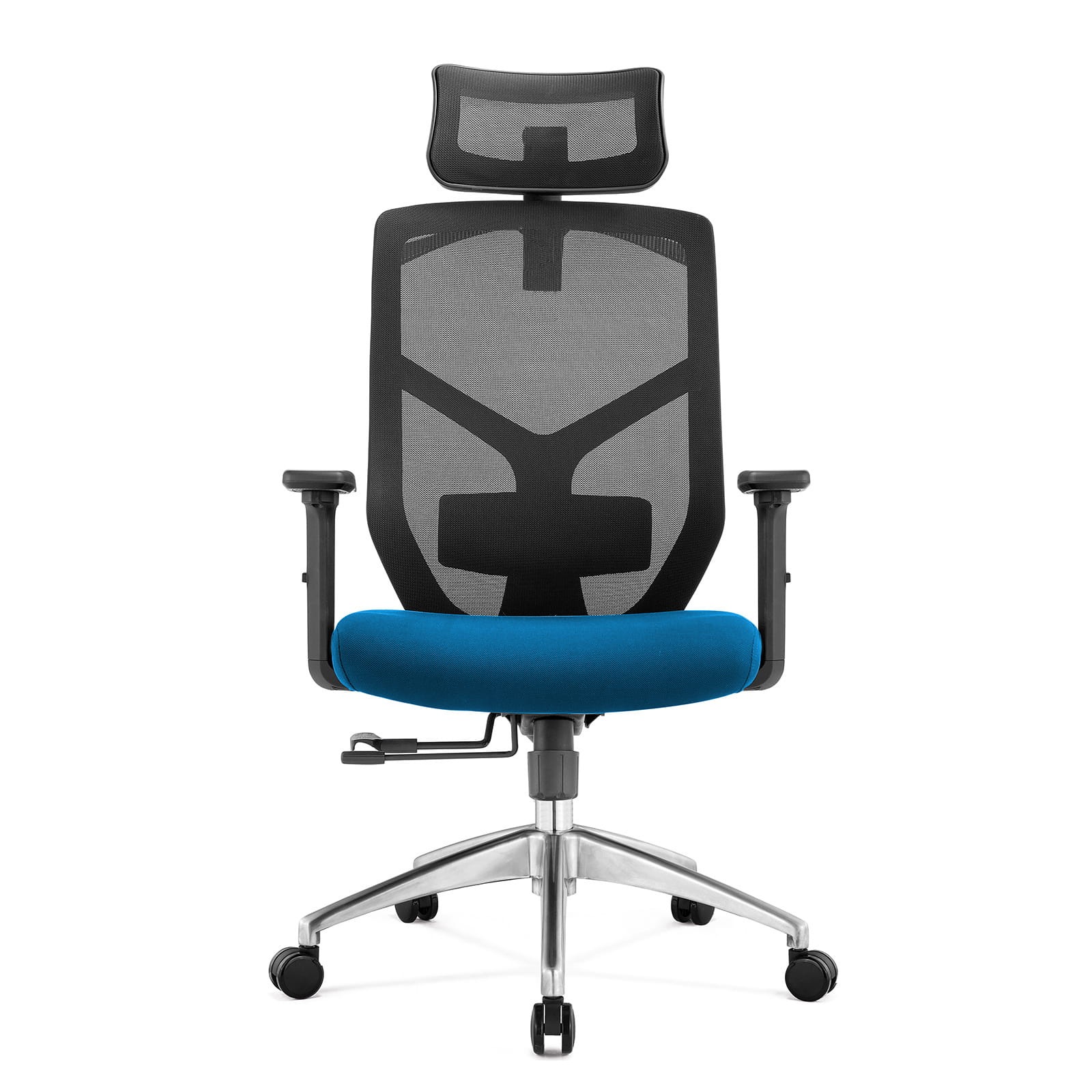 fotel-biurowy-ergonomiczny-niebieski-przod