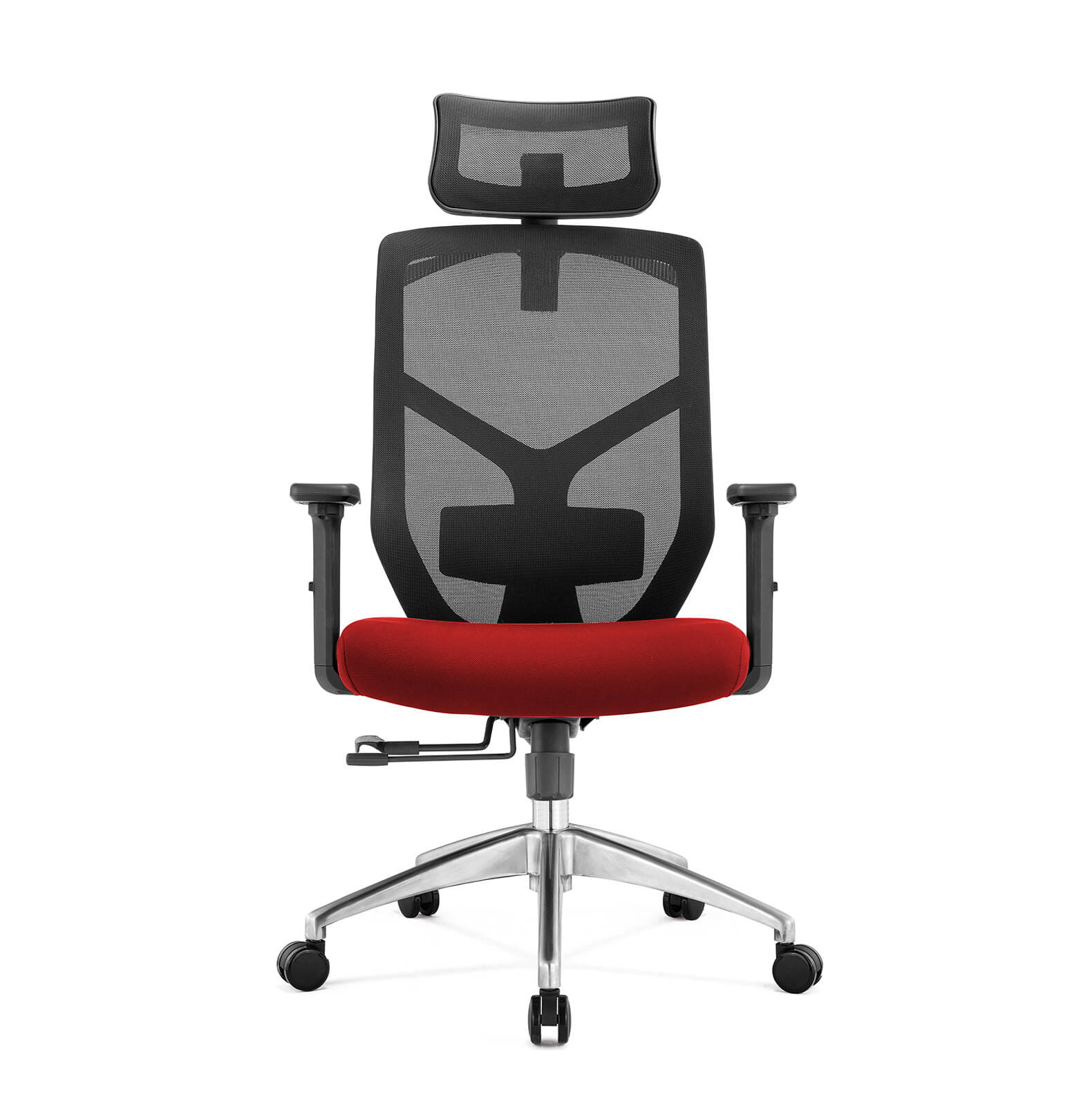 fotel-biurowy-ergonomiczny-czerwony-front