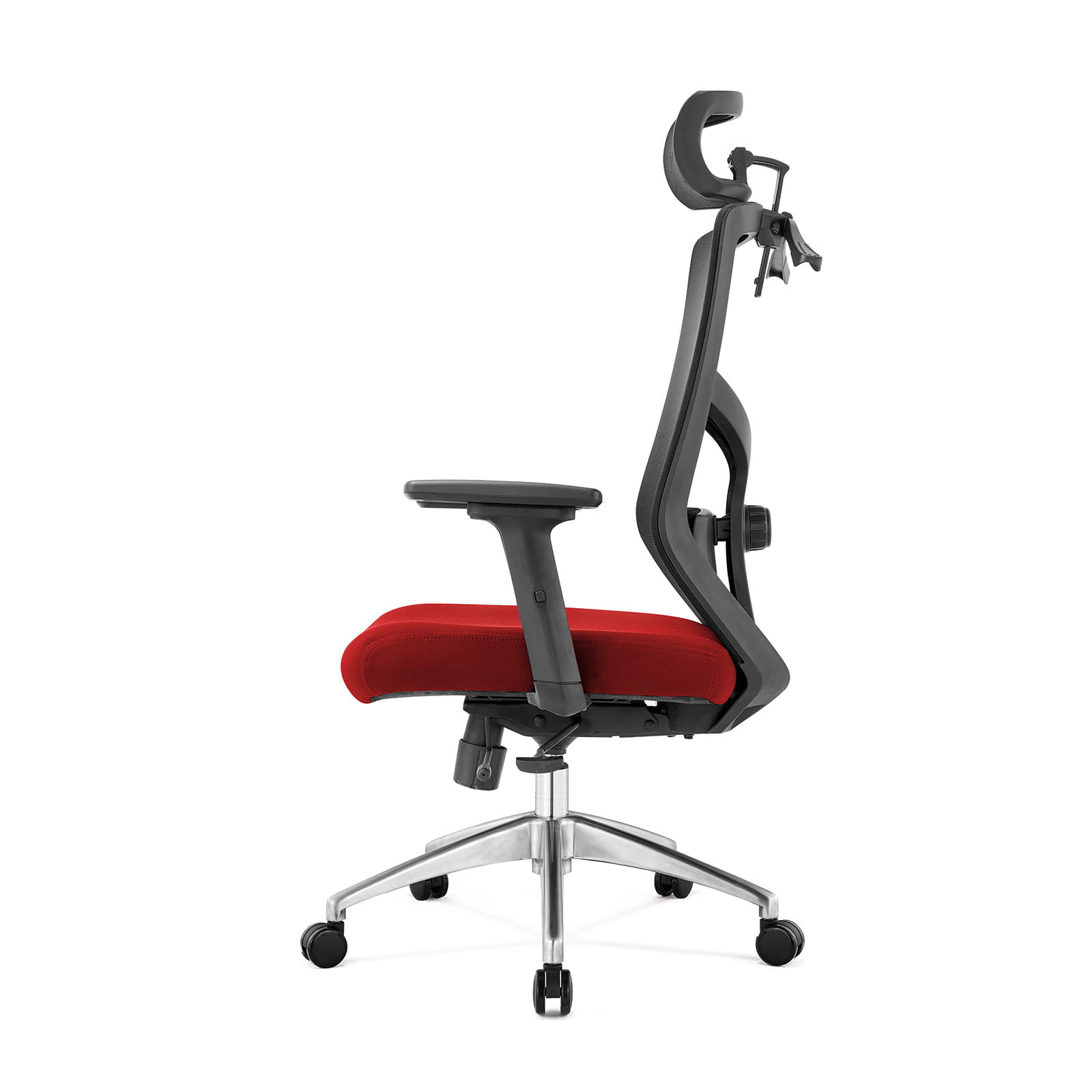 Fotel biurowy ergonomiczny do biura i domu regulacją czerwony