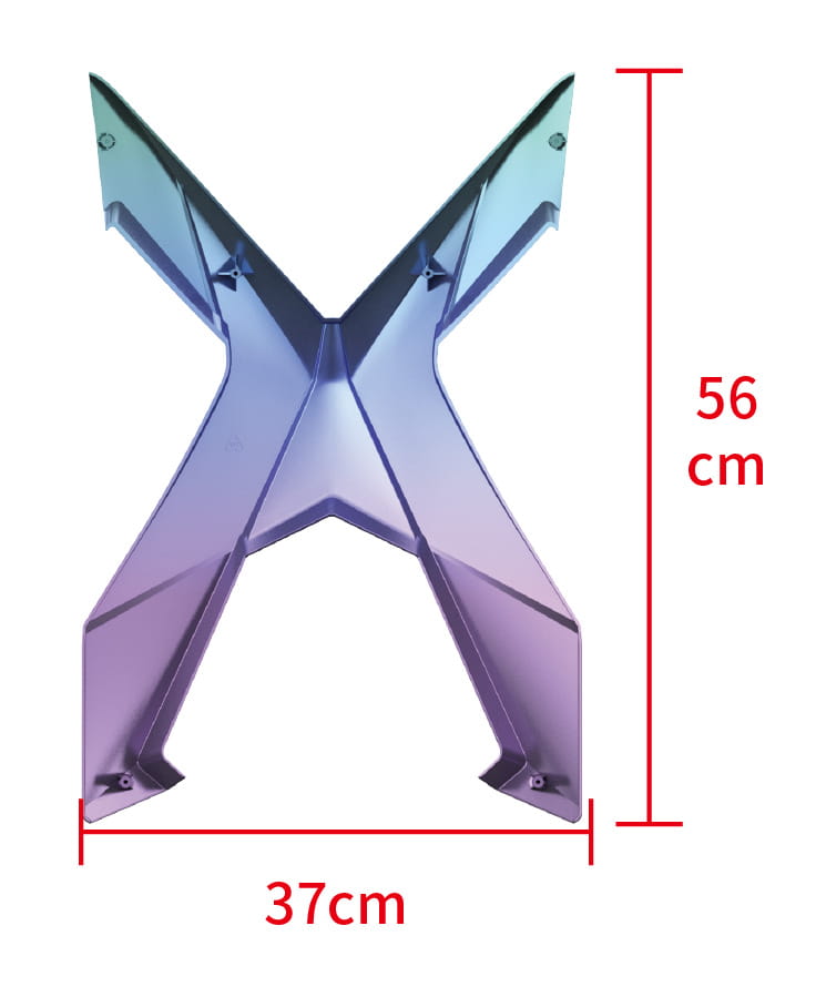 Tylna osłona "X"  XDekor Różowo Niebieski