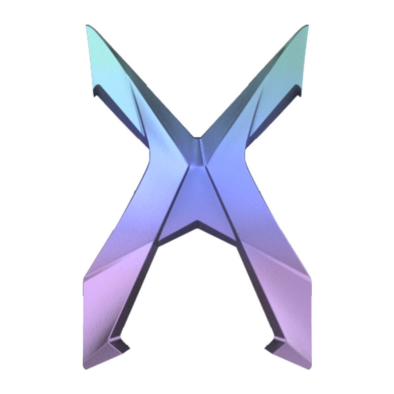 Tylna osłona "X"  XDekor Kolorowy Gradient