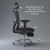Fotel ergonomiczny biurowy obrotowy eurOpa+ z podnóżkiem i regulacją