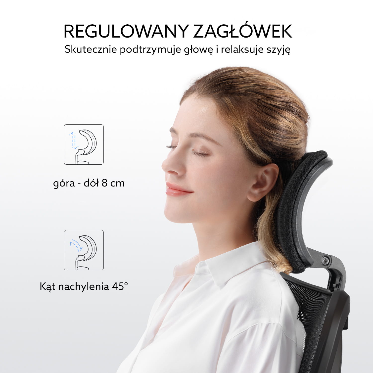 Fotel ergonomiczny biurowy obrotowy eurOpa+ z podnóżkiem i regulacją