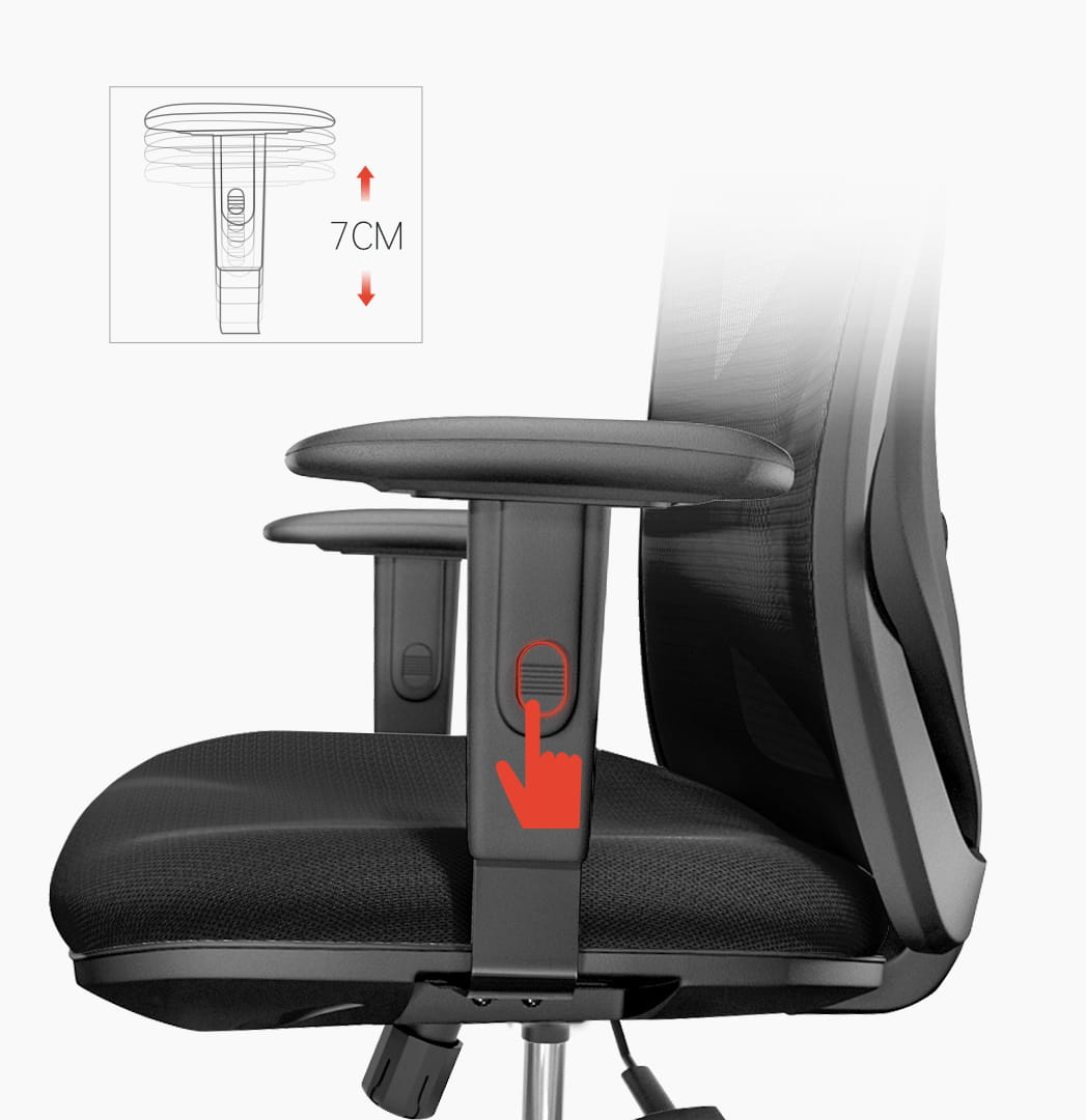 Fotel ergonomiczny biurowy obrotowy eurOpa+ z podnóżkiem i regulacją