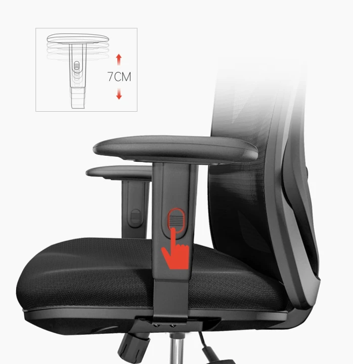 Fotel ergonomiczny biurowy obrotowy eurOpa+ z podnóżkiem i regulacją