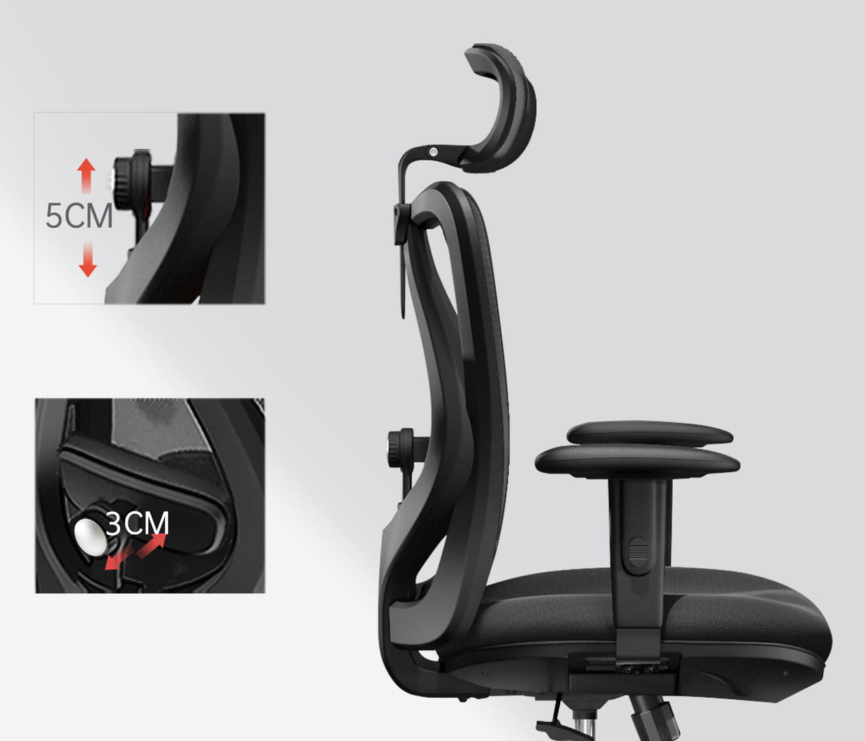 Fotel ergonomiczny biurowy obrotowy eurOpa+ z podnóżkiem i regulacją