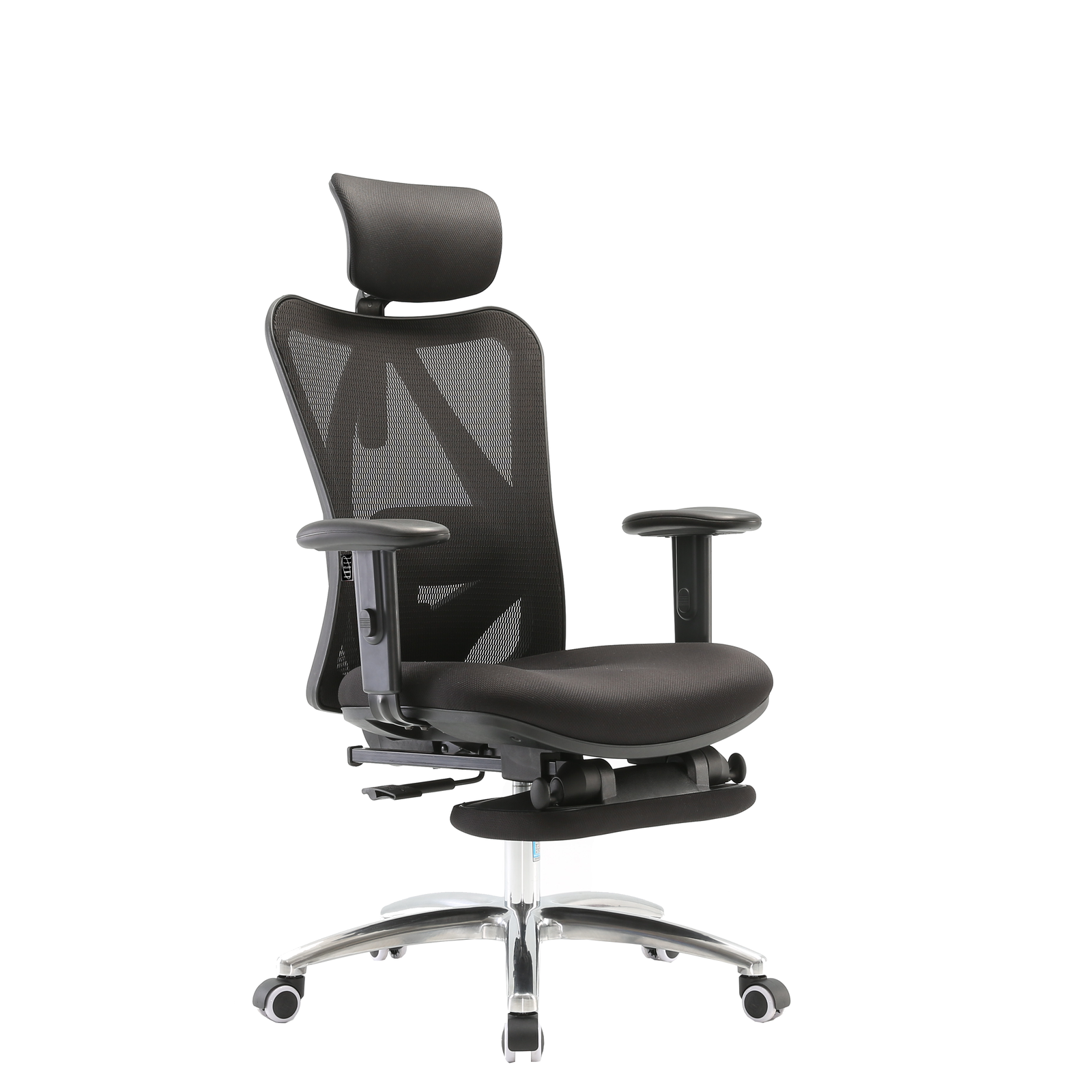Fotel ergonomiczny biurowy obrotowy eurOpa+ z podnóżkiem i regulacją
