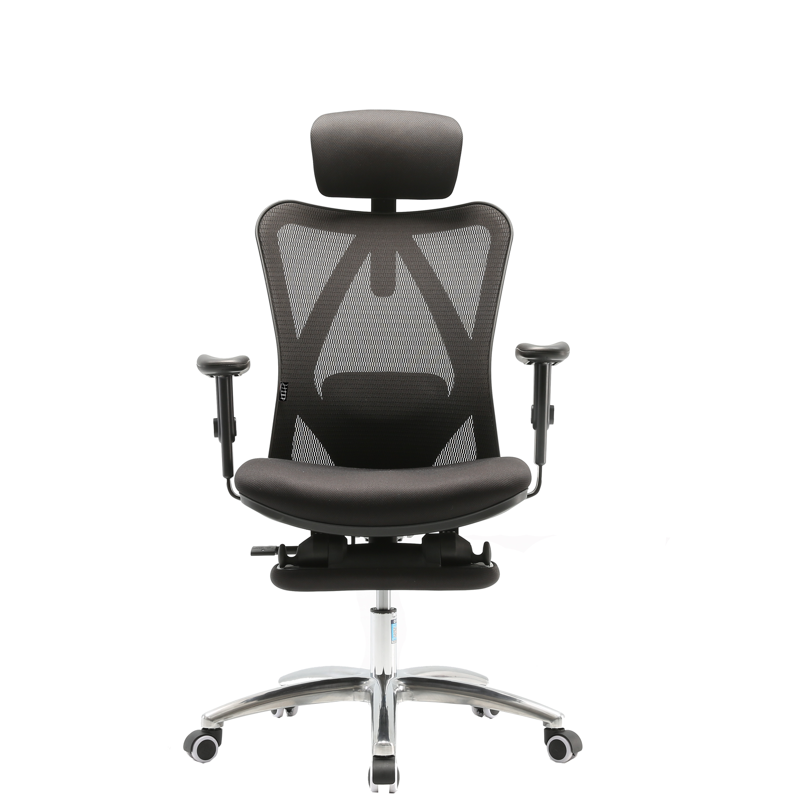 Fotel ergonomiczny biurowy obrotowy eurOpa+ z podnóżkiem i regulacją