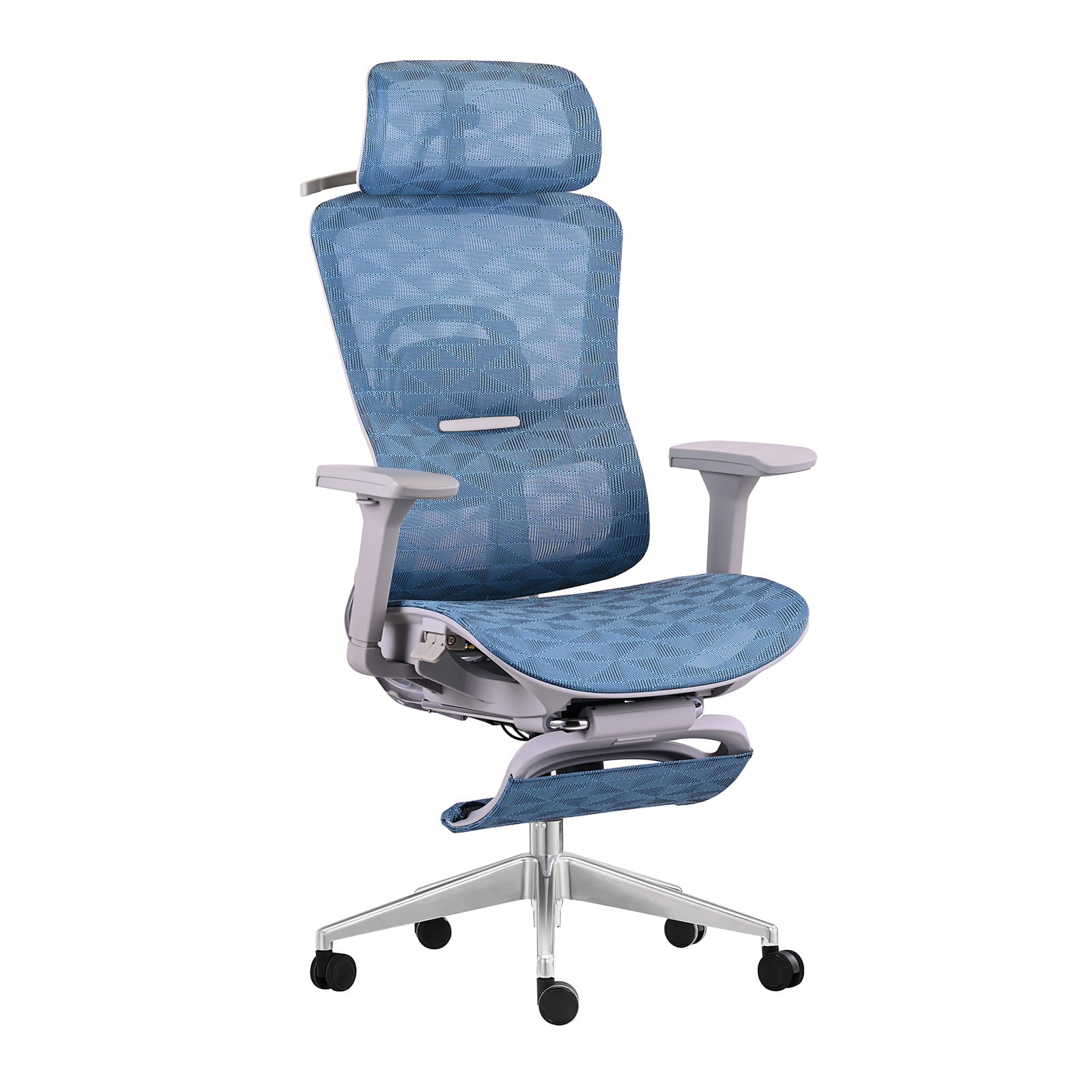 Fotel ergonomiczny biurowy z podnóżkiem obrotowy do biura i domu Homer