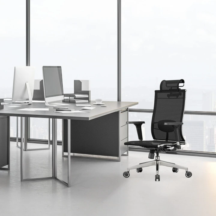 Fotel biurowy ergonomiczny z regulacją odchylenia  iO