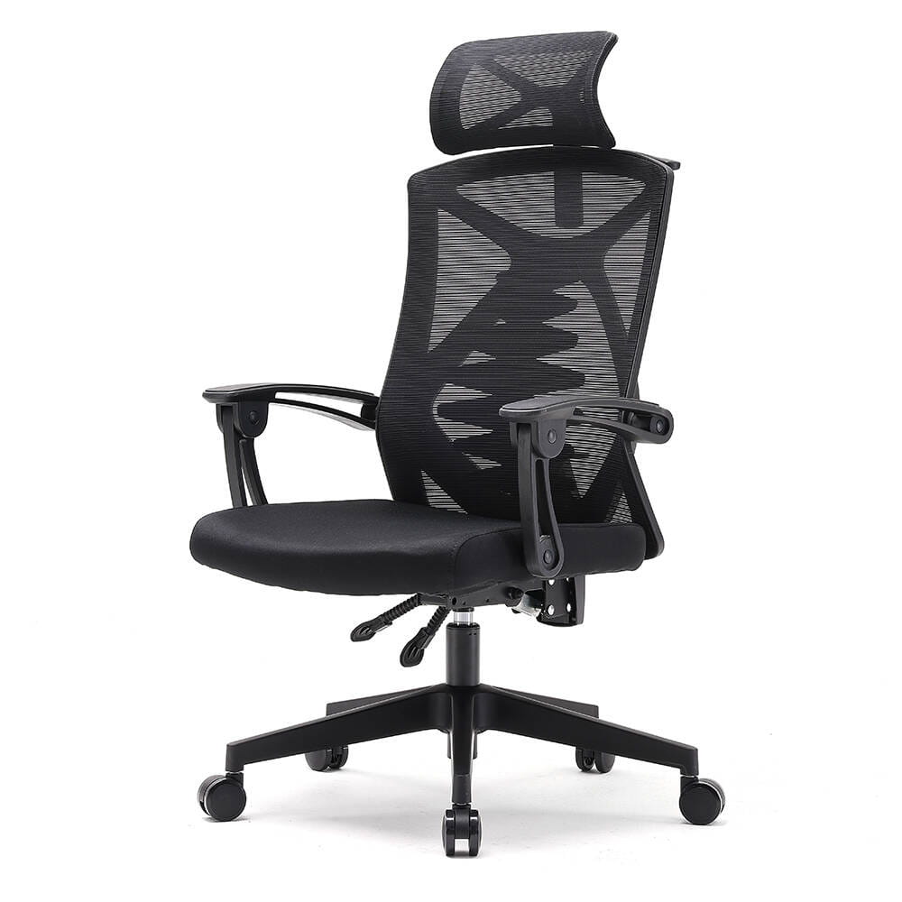 Fotel ergonomiczny  biurowy obrotowy Spino czarny z regulacją