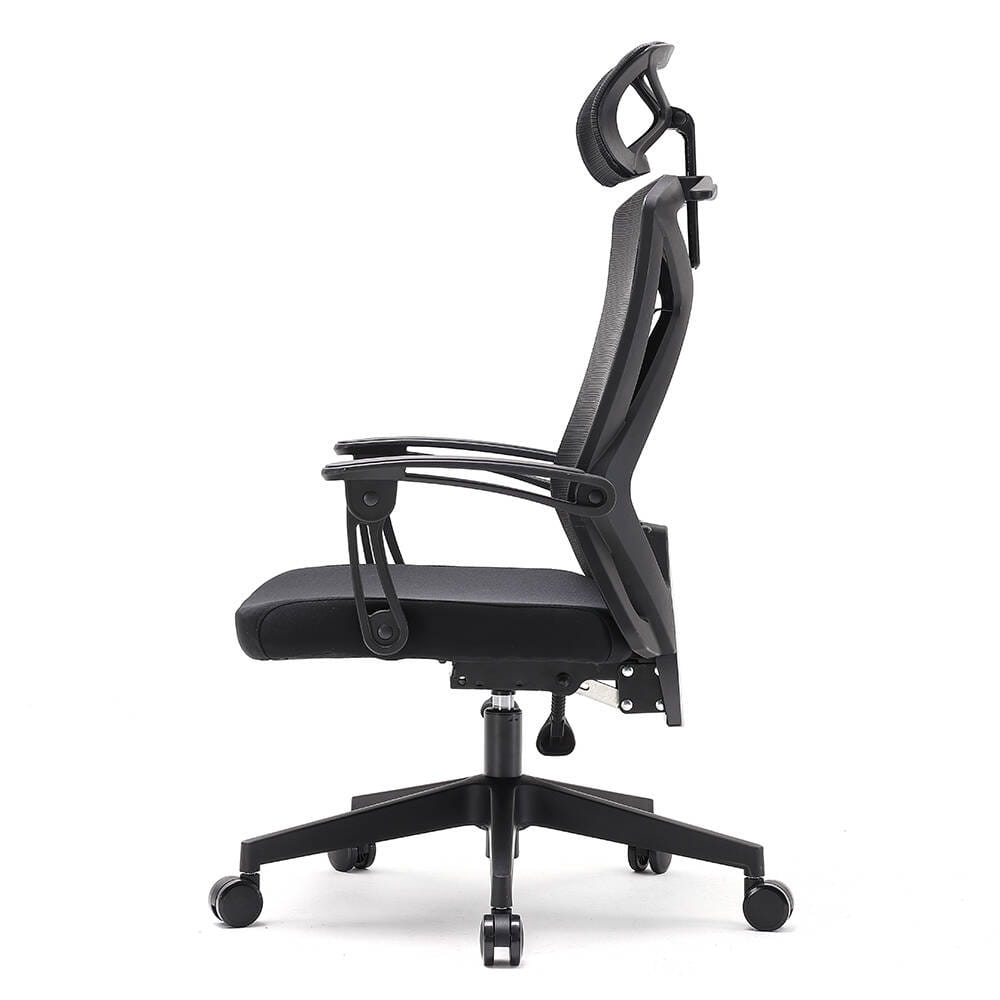 Fotel ergonomiczny  biurowy obrotowy Spino czarny z regulacją