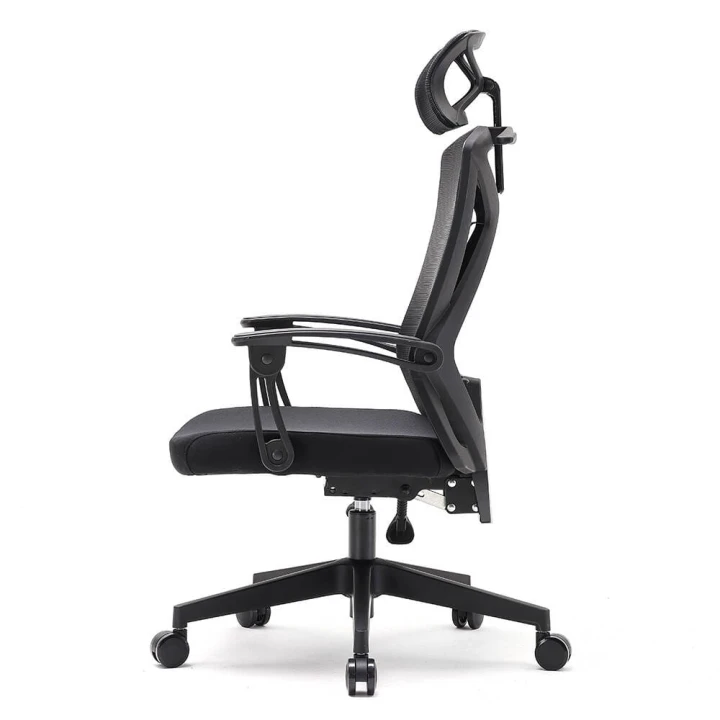 Fotel ergonomiczny  biurowy obrotowy Spino czarny z regulacją
