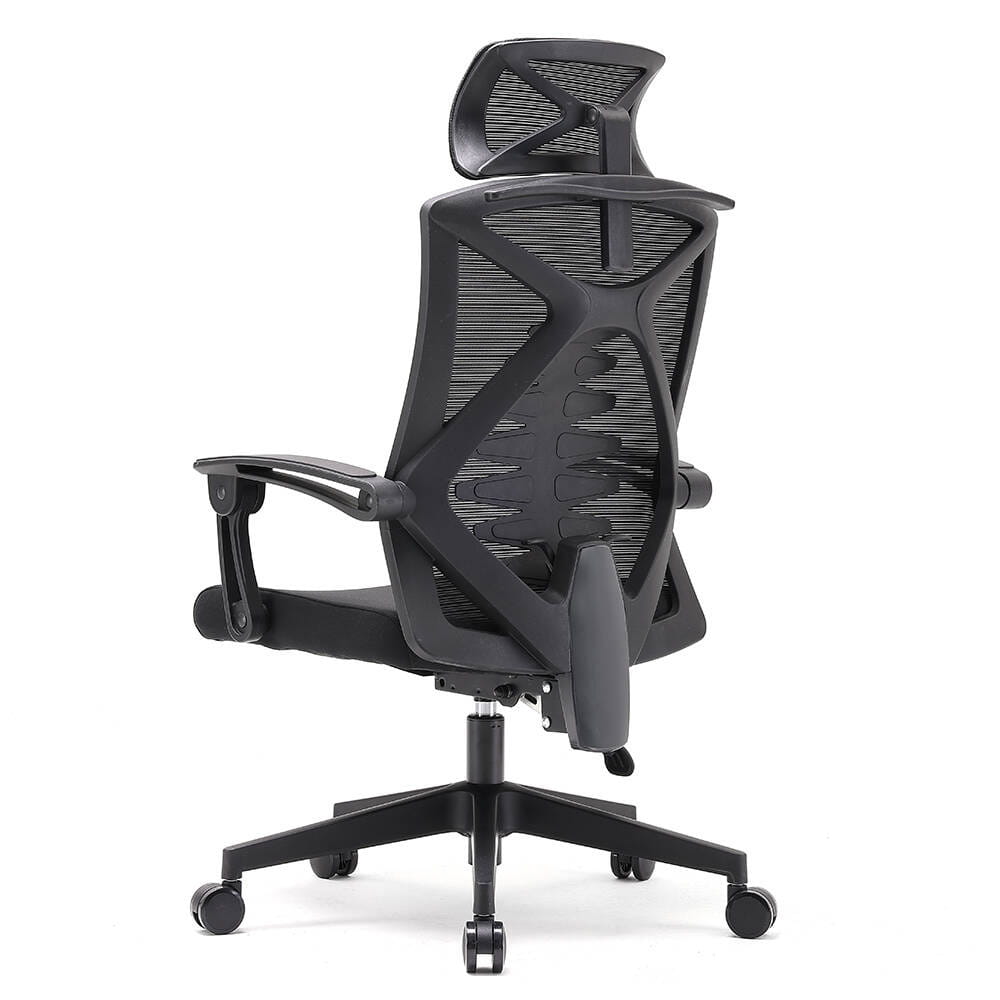 Fotel ergonomiczny  biurowy obrotowy Spino czarny z regulacją