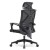Fotel ergonomiczny  biurowy obrotowy Spino czarny z regulacją