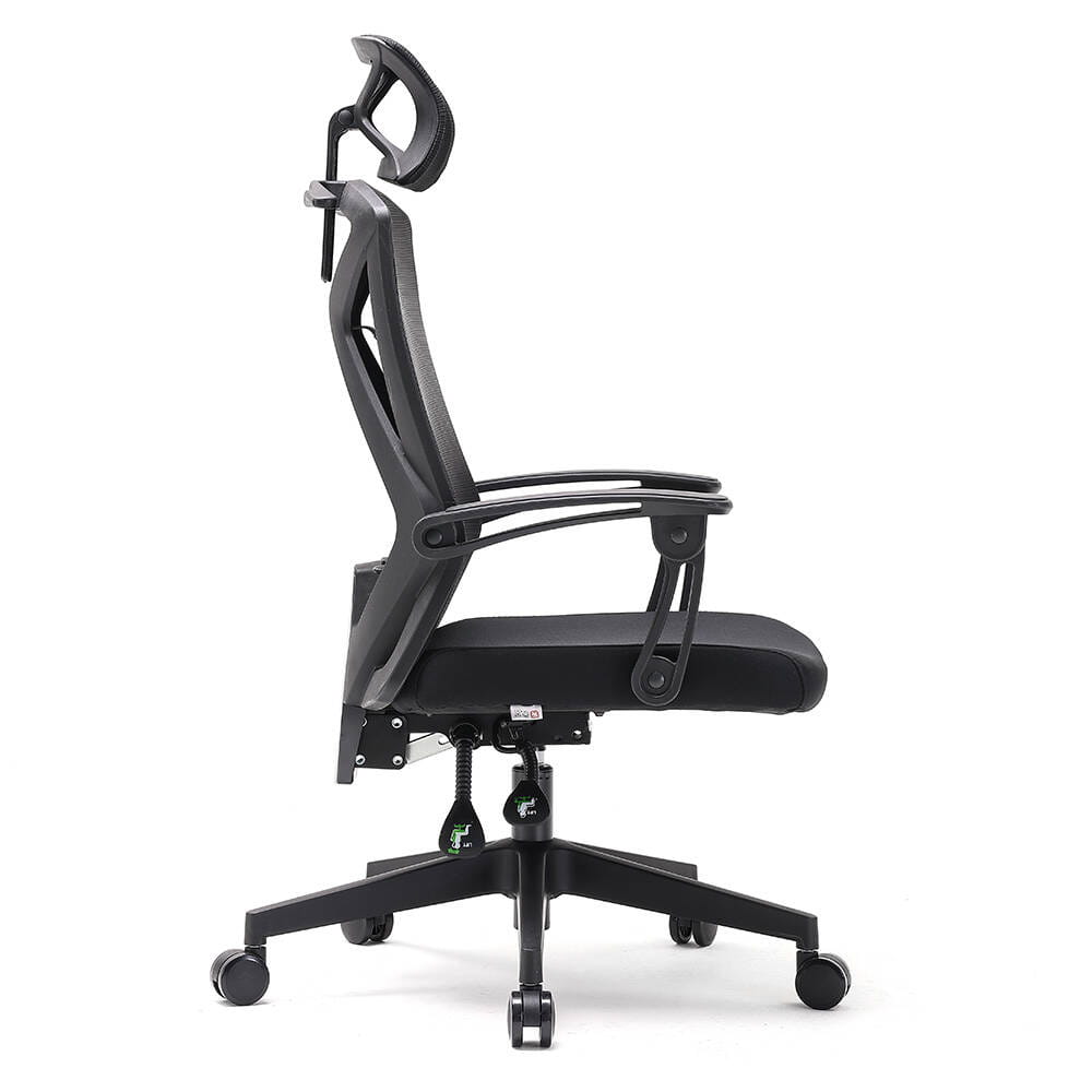 Fotel ergonomiczny  biurowy obrotowy Spino czarny z regulacją