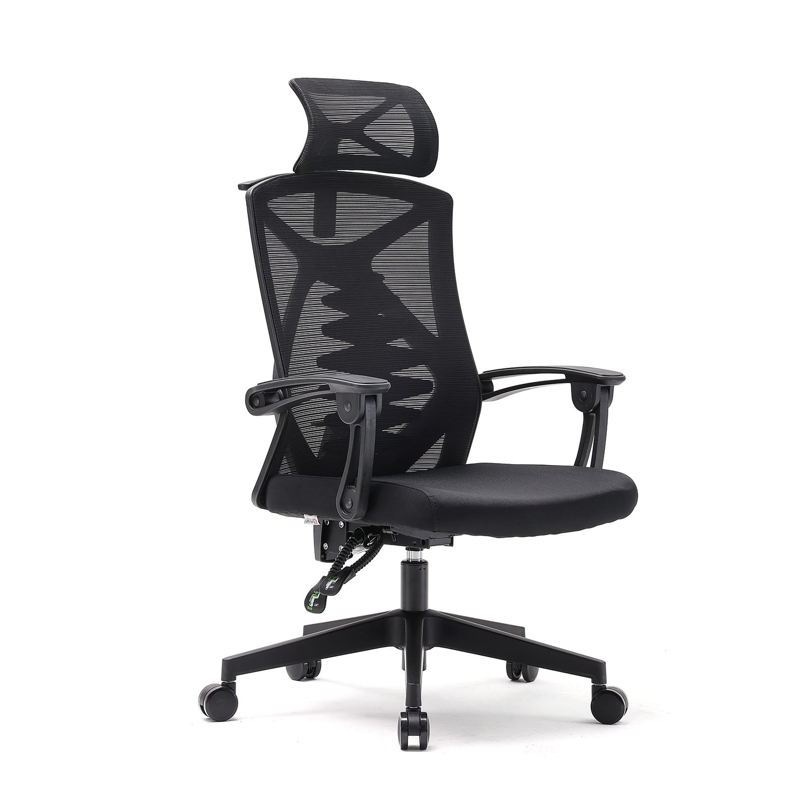Fotel ergonomiczny  biurowy obrotowy Spino czarny z regulacją