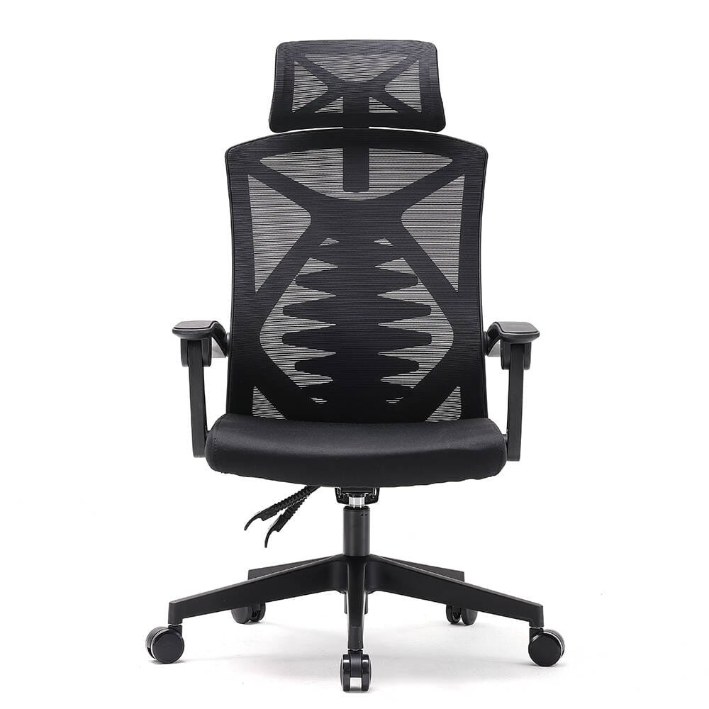 Fotel ergonomiczny  biurowy obrotowy Spino czarny z regulacją