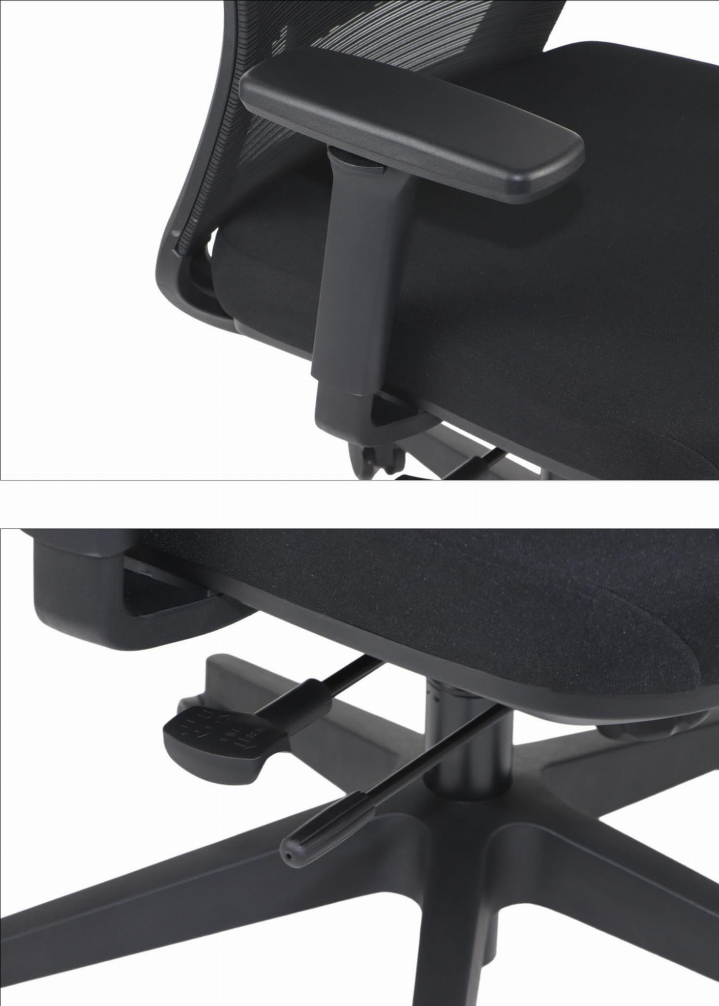 Fotel biurowy ergonomiczny krzesło obrotowe do biura CUTLER 2 czarny