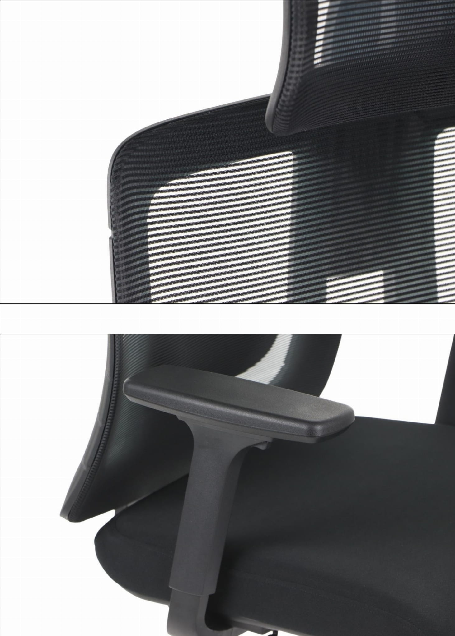Ergonomiczny fotel biurowy obrotowy do biura i home office AKCENT czarny podstawa chromowana
