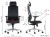 Ergonomiczny fotel biurowy obrotowy do biura i home office AKCENT/F czarny podstawa chromowana