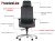 Ergonomiczny fotel biurowy obrotowy do biura i home office AKCENT/F grafit podstawa chromowana