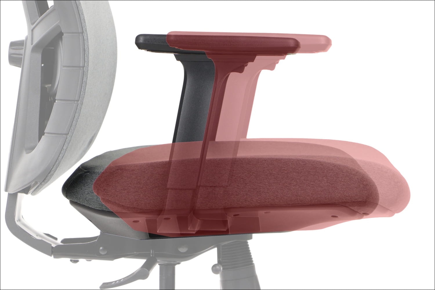 Ergonomiczny fotel biurowy obrotowy do biura i home office AKCENT/F grafit podstawa chromowana
