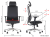Ergonomiczny fotel biurowy obrotowy do biura i home office AKCENT PU czarny podstawa chromowana