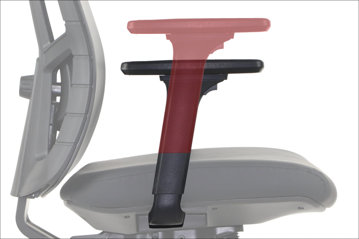 Ergonomiczny fotel biurowy obrotowy do biura i home office AKCENT PU czarny podstawa chromowana