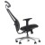 Ergonomiczny fotel biurowy obrotowy do biura i home office AKCENT PU czarny podstawa chromowana
