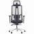 Ergonomiczny fotel biurowy obrotowy do biura i home office AKCENT PLUS czarny mechanizm samoważący podłokietniki 4D