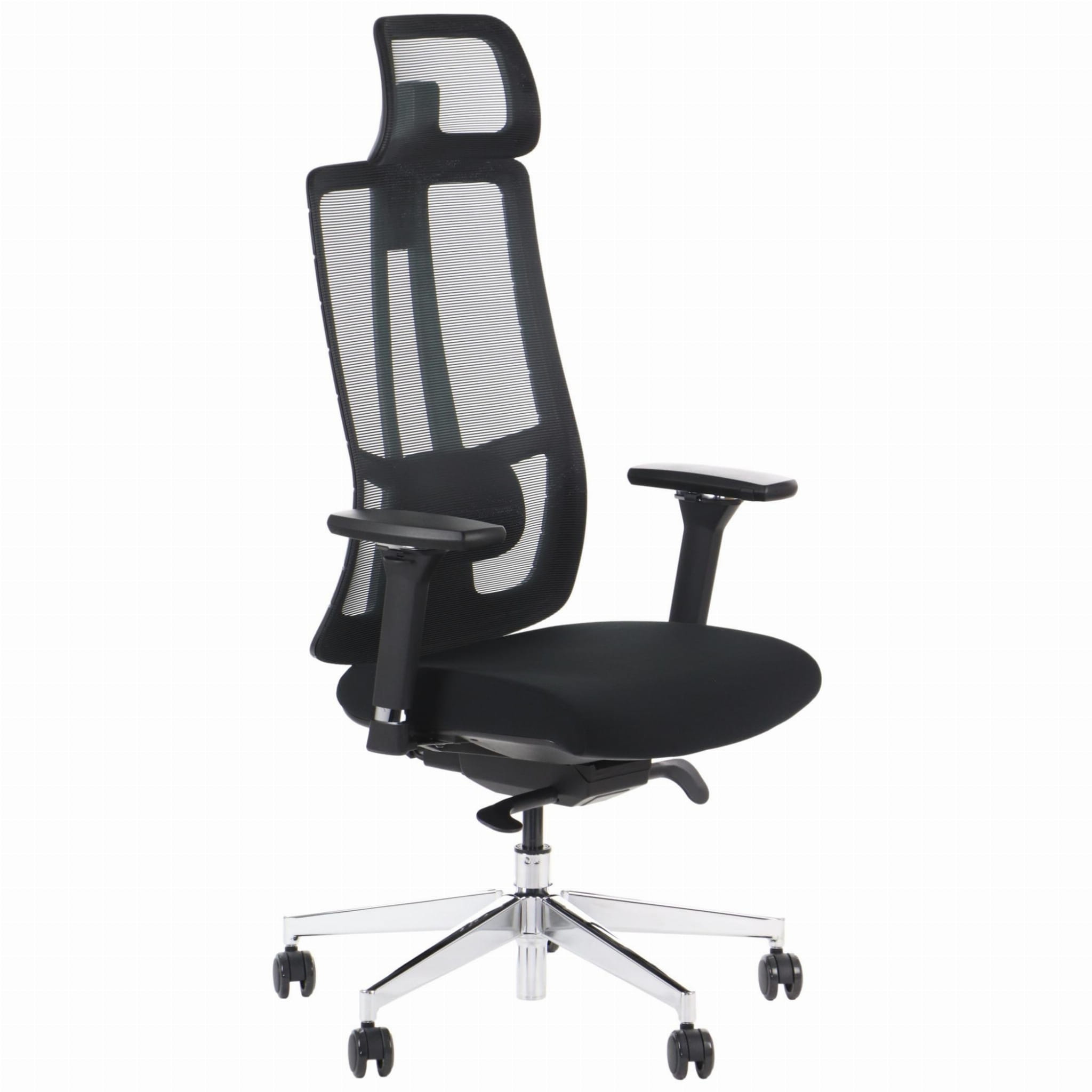 Ergonomiczny fotel biurowy obrotowy do biura i home office AKCENT PLUS czarny mechanizm samoważący podłokietniki 4D