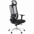 Ergonomiczny fotel biurowy obrotowy do biura i home office AKCENT PLUS czarny mechanizm samoważący podłokietniki 4D
