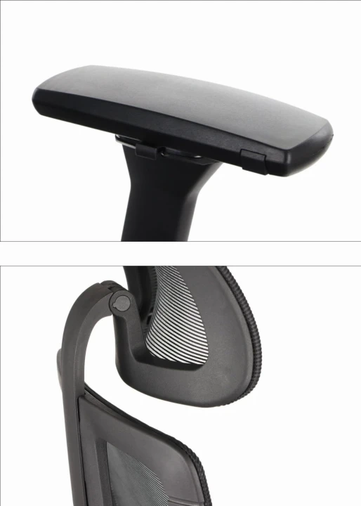 Ergonomiczny fotel biurowy obrotowy do biura i home office AKCENT PLUS czarny mechanizm samoważący podłokietniki 4D