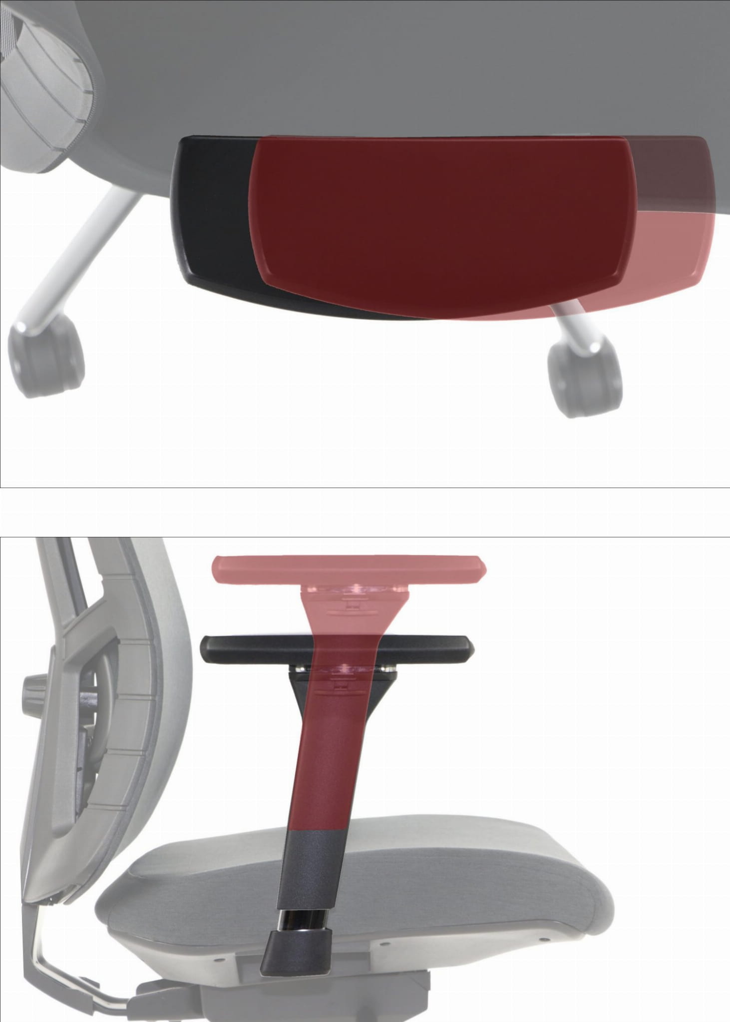 Ergonomiczny fotel biurowy obrotowy do biura i home office AKCENT/F PLUS czarny mechanizm samoważący podłokietniki 4D