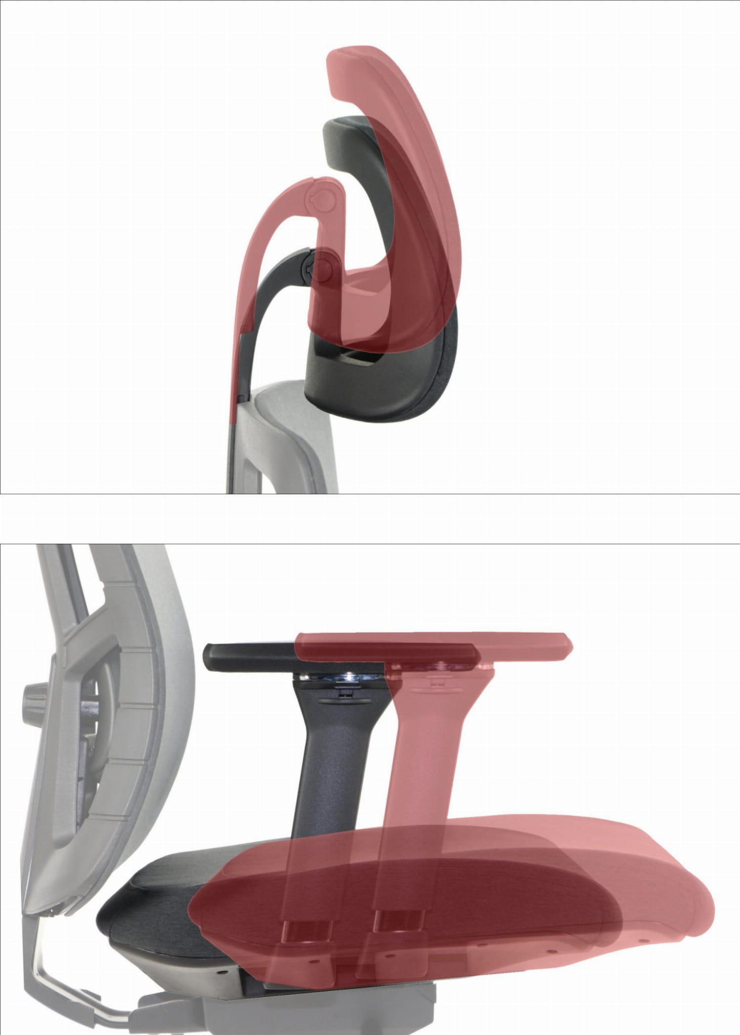 Ergonomiczny fotel biurowy obrotowy do biura i home office AKCENT/F PLUS czarny mechanizm samoważący podłokietniki 4D