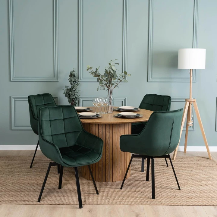 Krzesło do jadalni salonu zielone homestyleconcept.pl