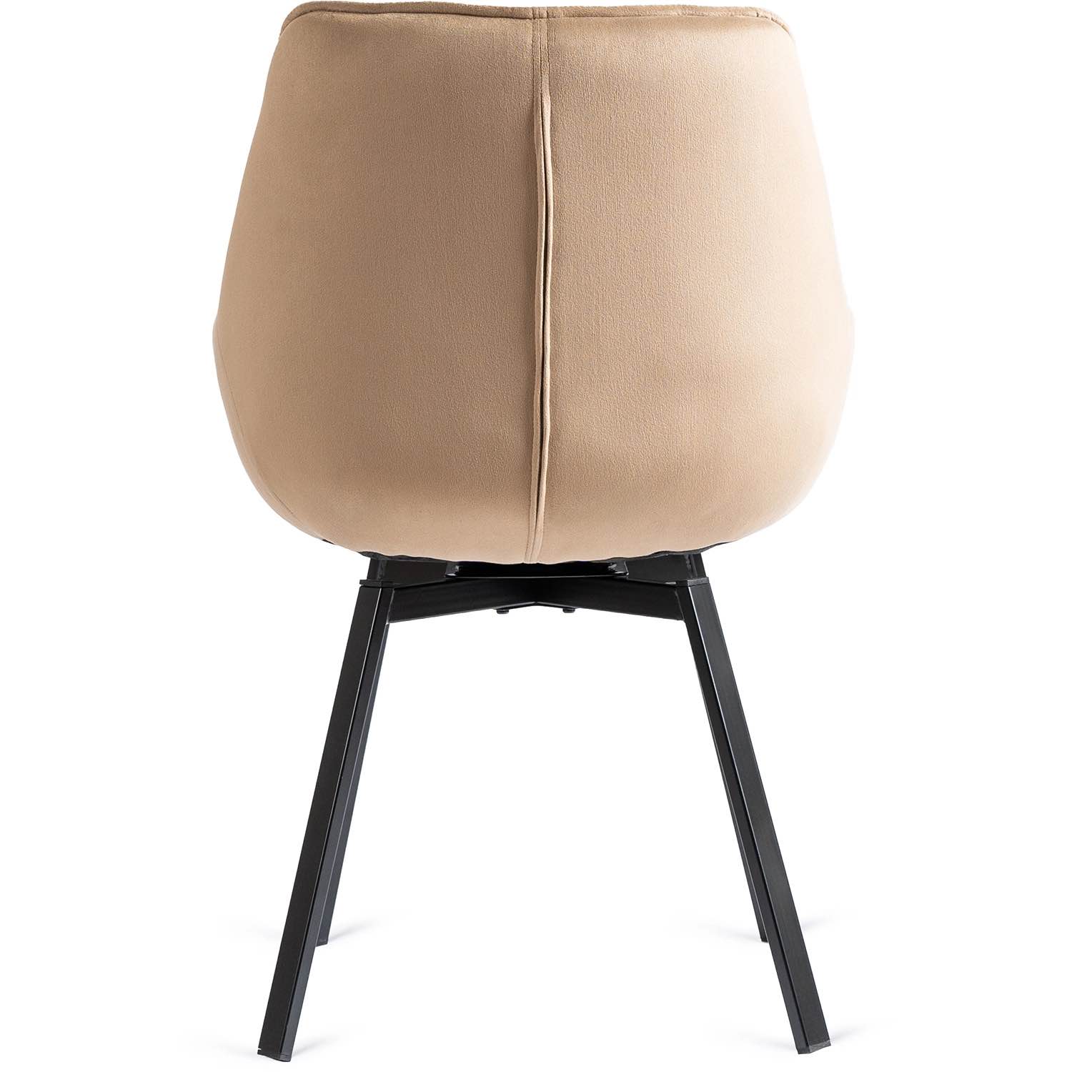 Stylowe krzesło tapicerowane LUNA beżowy welur – homestyleconcept.pl